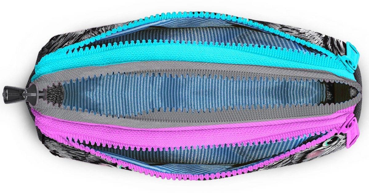 Coral High Üç Gözlü Okul Kalem Çantası - Kız Çocuk - Gri Pembe Kedi - 11165