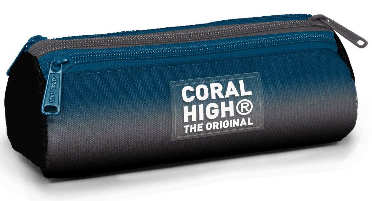 Coral High Üç Gözlü Okul Kalem Çantası - Erkek Çocuk - Nefti Siyah Renk Geçişli - 11169