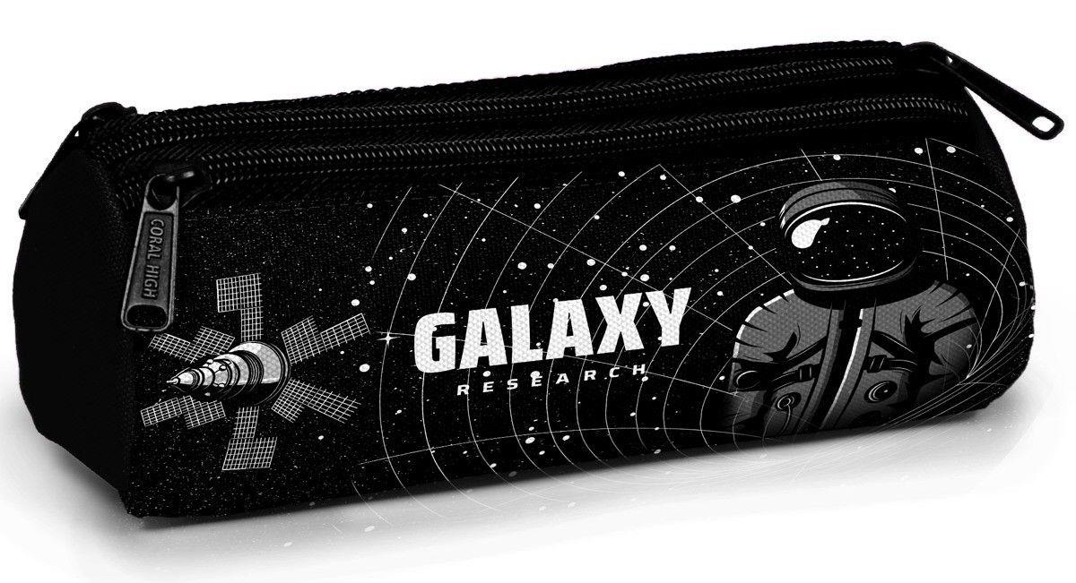 Coral High Üç Gözlü Okul Kalem Çantası - Erkek Çocuk - Siyah Galaxy - 11171