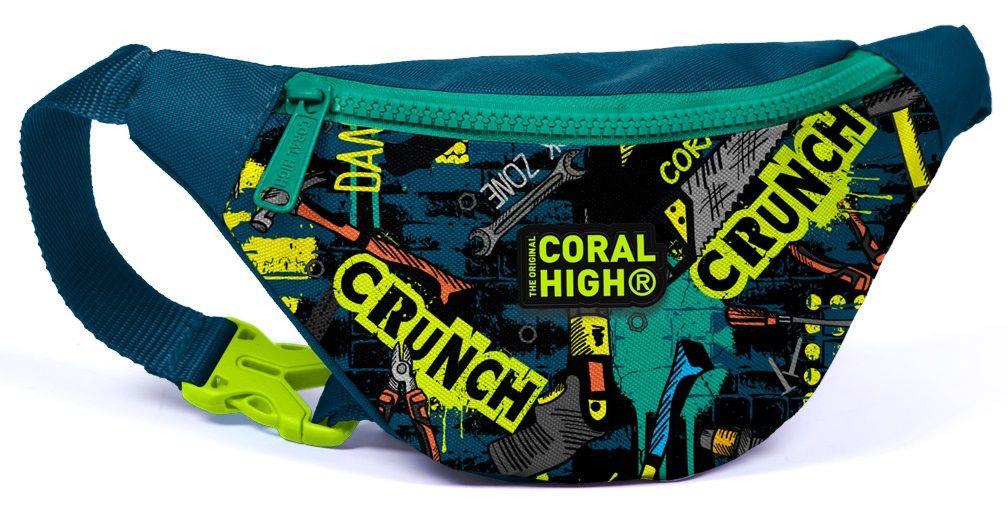 Coral High Yeşil El Aletleri Erkek Çocuk Üçlü Okul Çantası ve Bel Çantası Seti