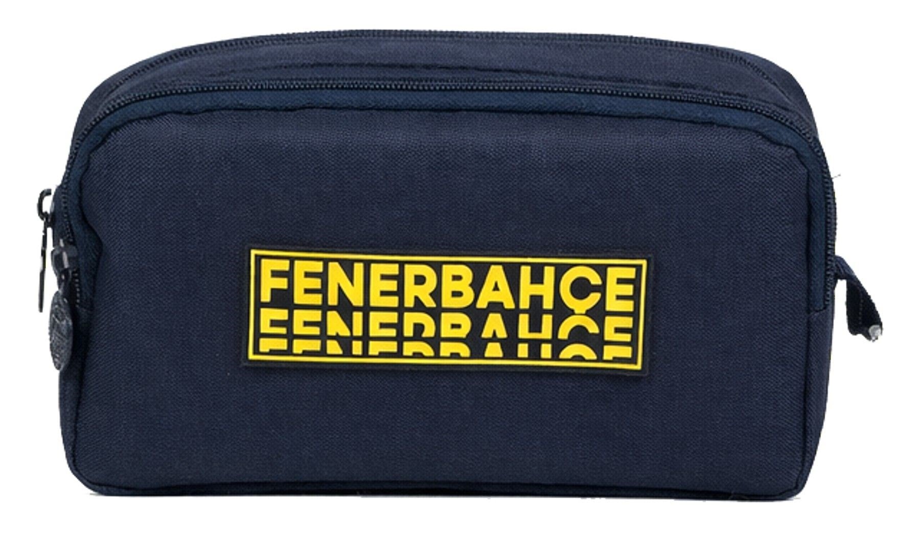 Fenerbahçe İki Gözlü Erkek Çocuk Fenerbahçe Yazılı Lacivert Okul Kalem Çantası/Kalemlik - 26718