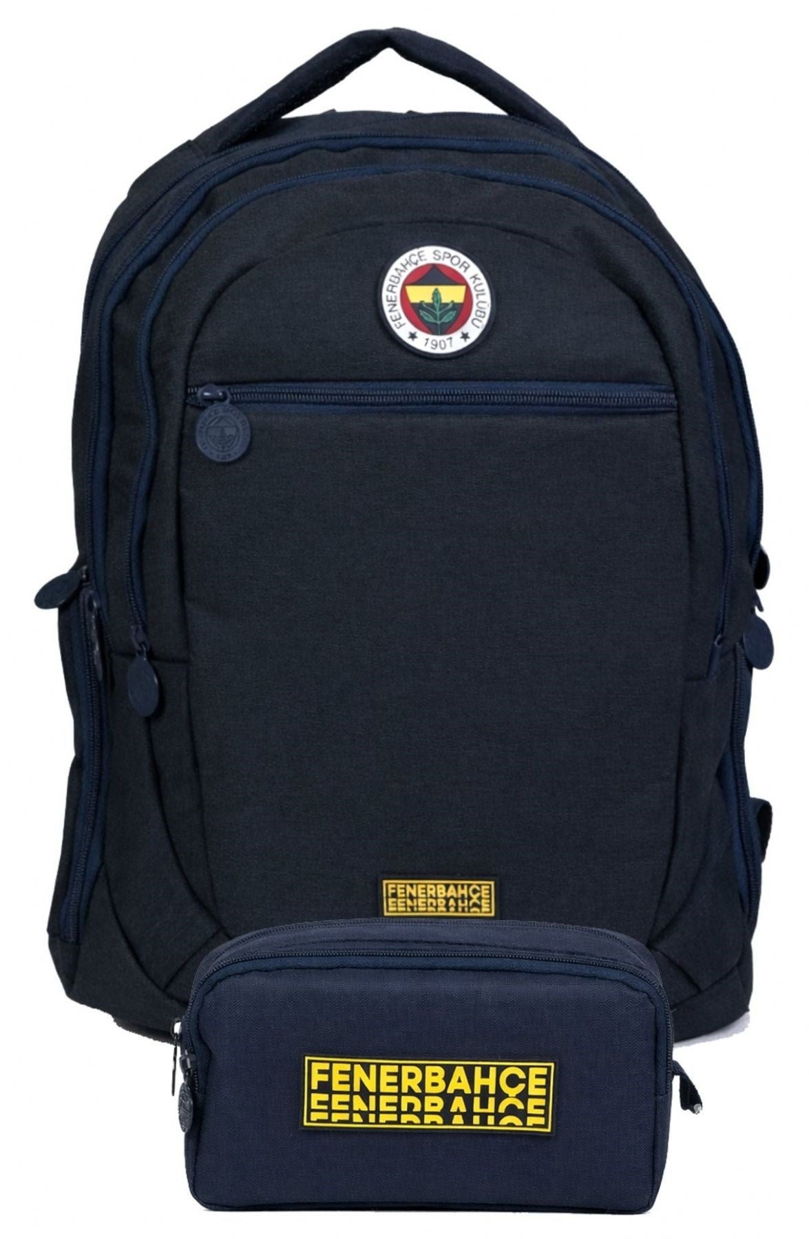 Fenerbahçe İkili Okul Çantası ve Kalemlik Seti Lacivert (Fenerbahçe Yazılı) Erkek Çocuk - SETFB26717C