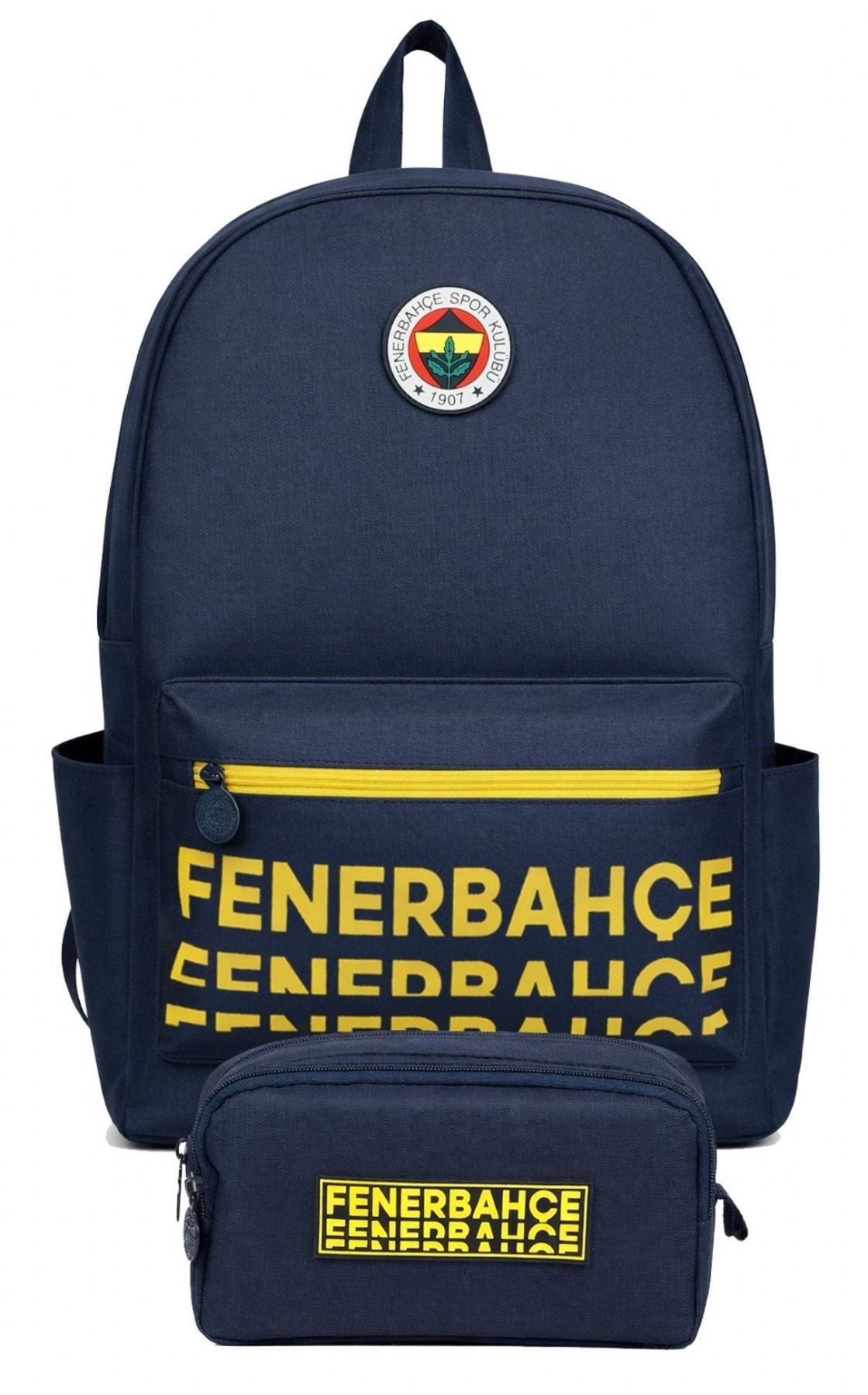 Fenerbahçe İkili Okul Çantası ve Kalemlik Seti Sarı (Fenerbahçe Kabartmalı) Erkek Çocuk - SETFB26733C