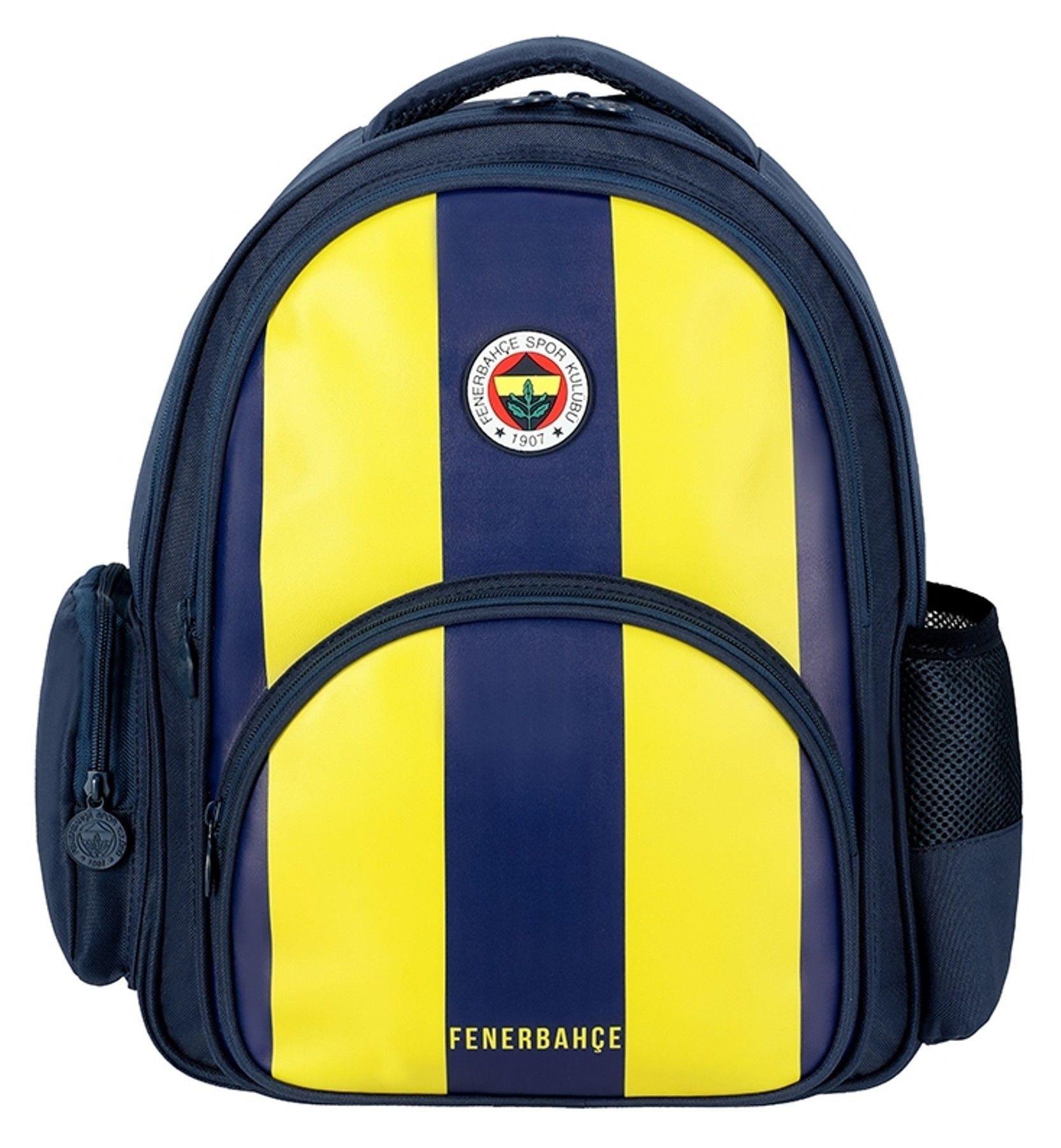Fenerbahçe Lisanslı Efsane Çocuk Desenli Erkek Çocuk Okul Çantası - Üç Bölmeli - 25756