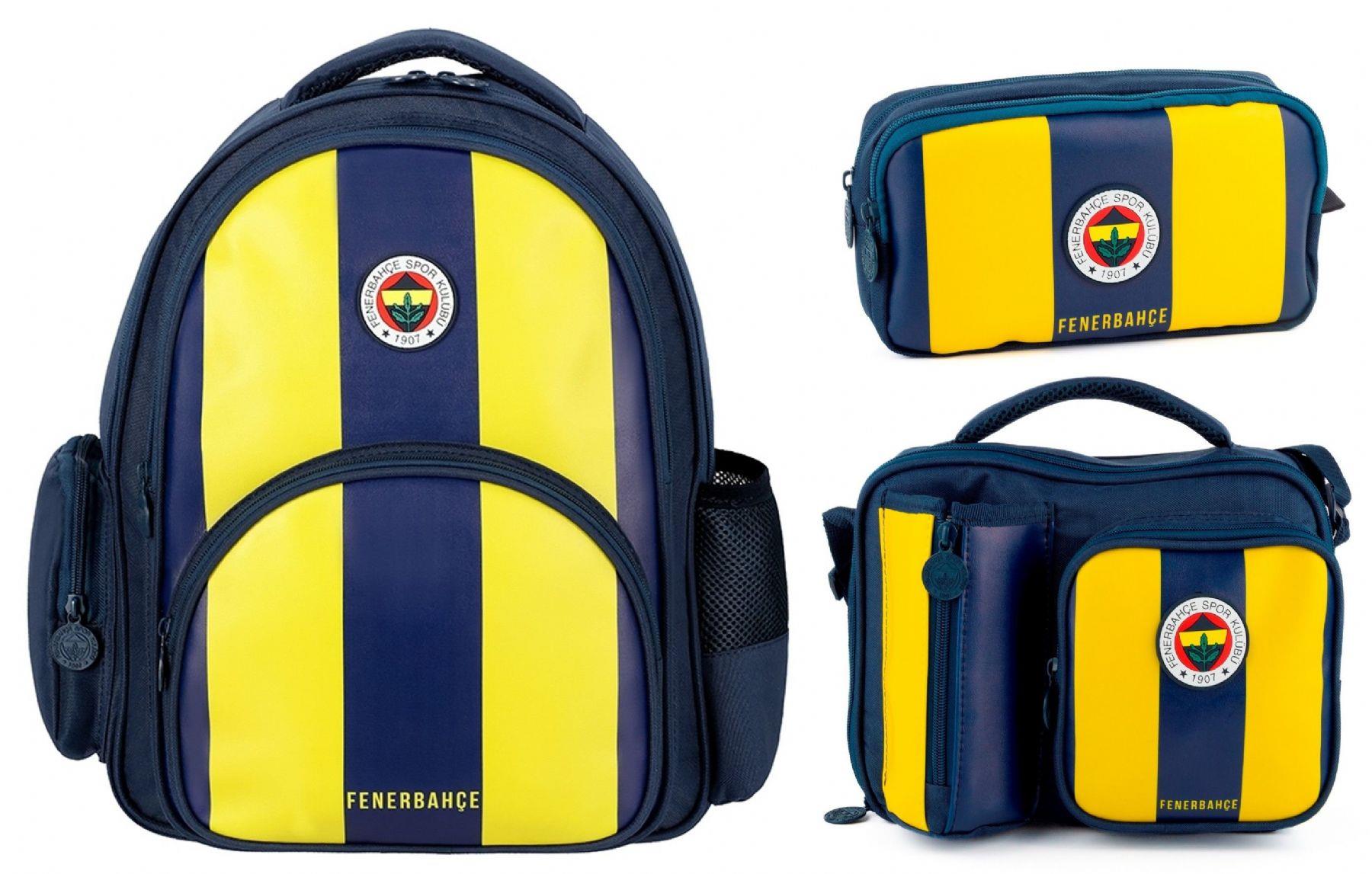 Fenerbahçe Lisanslı Üçlü Okul Çanta Seti - SETME25756A