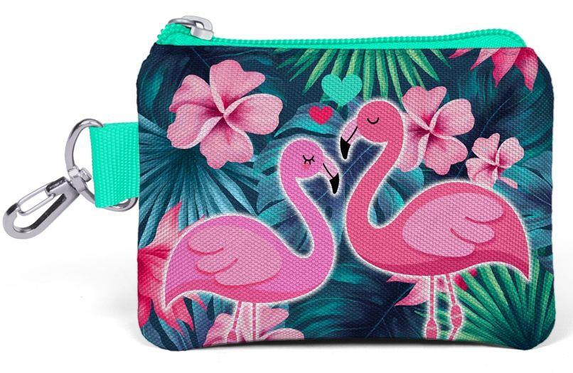 Flamingo Baskılı Bozuk Para Çantası