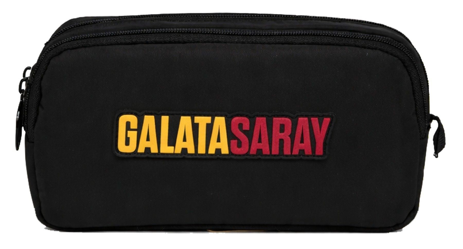 Galatasaray İki Gözlü Erkek Çocuk Galatasaray Baskılı Sarı Okul Kalem Çantası/Kalemlik - 26548