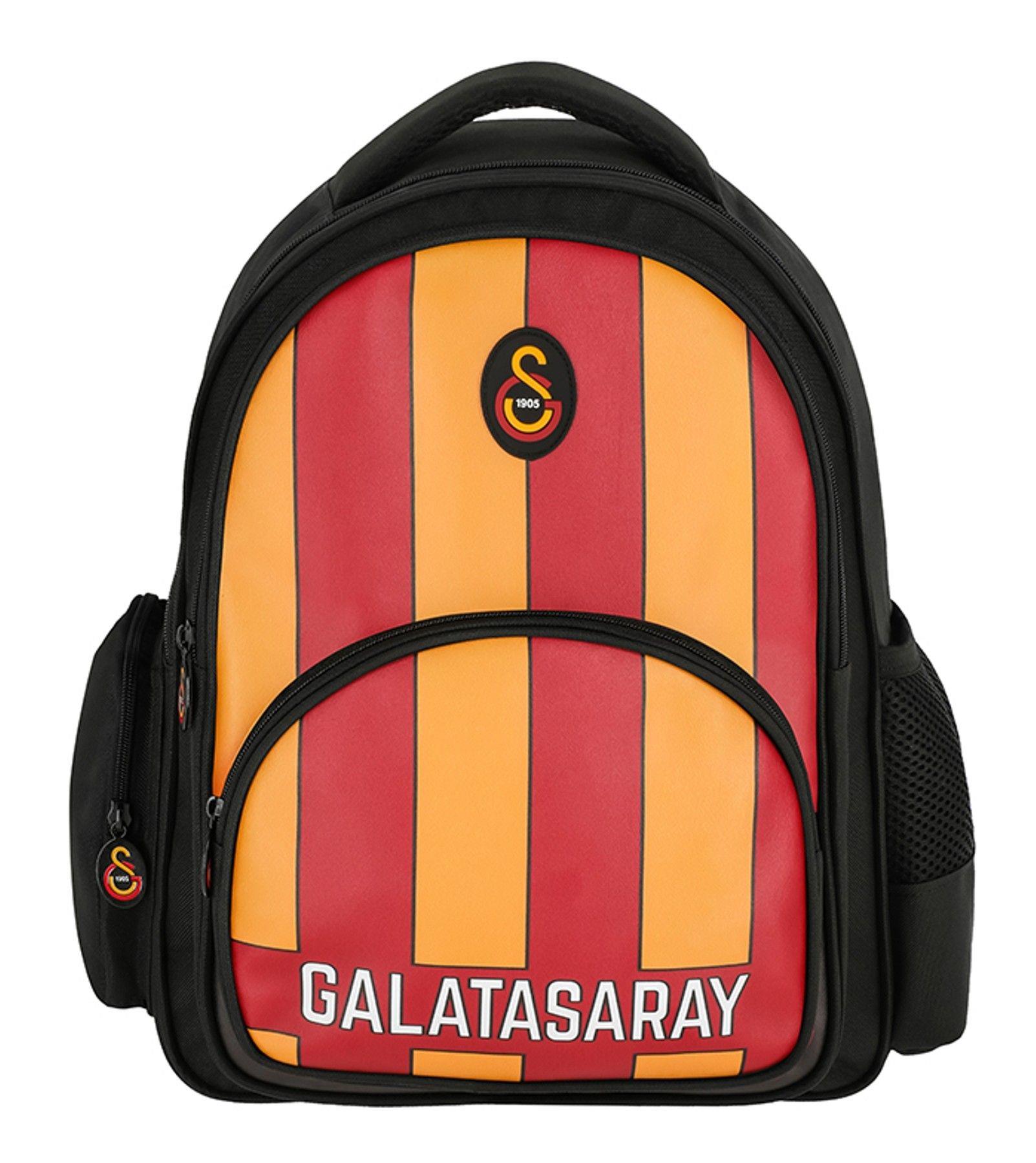 Galatasaray Lisanslı Erkek Çocuk Üç Bölmeli Sarı Kırmızı Çocuk Desenli Okul Çantası - ME25556