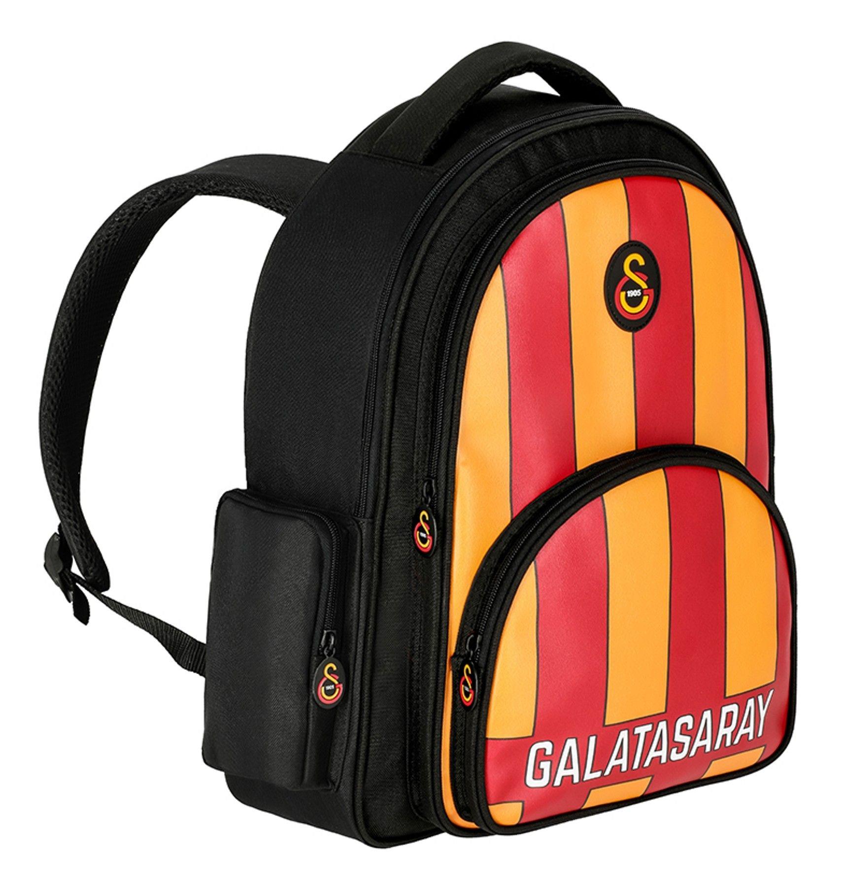 Galatasaray Lisanslı Erkek Çocuk Üç Bölmeli Sarı Kırmızı Çocuk Desenli Okul Çantası - ME25556