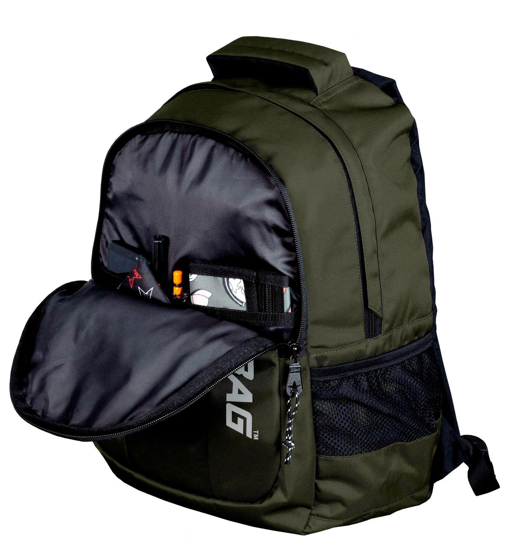 Jacbag Black Üç Bölmeli Günlük ve Seyahat Haki Sırt Çantası