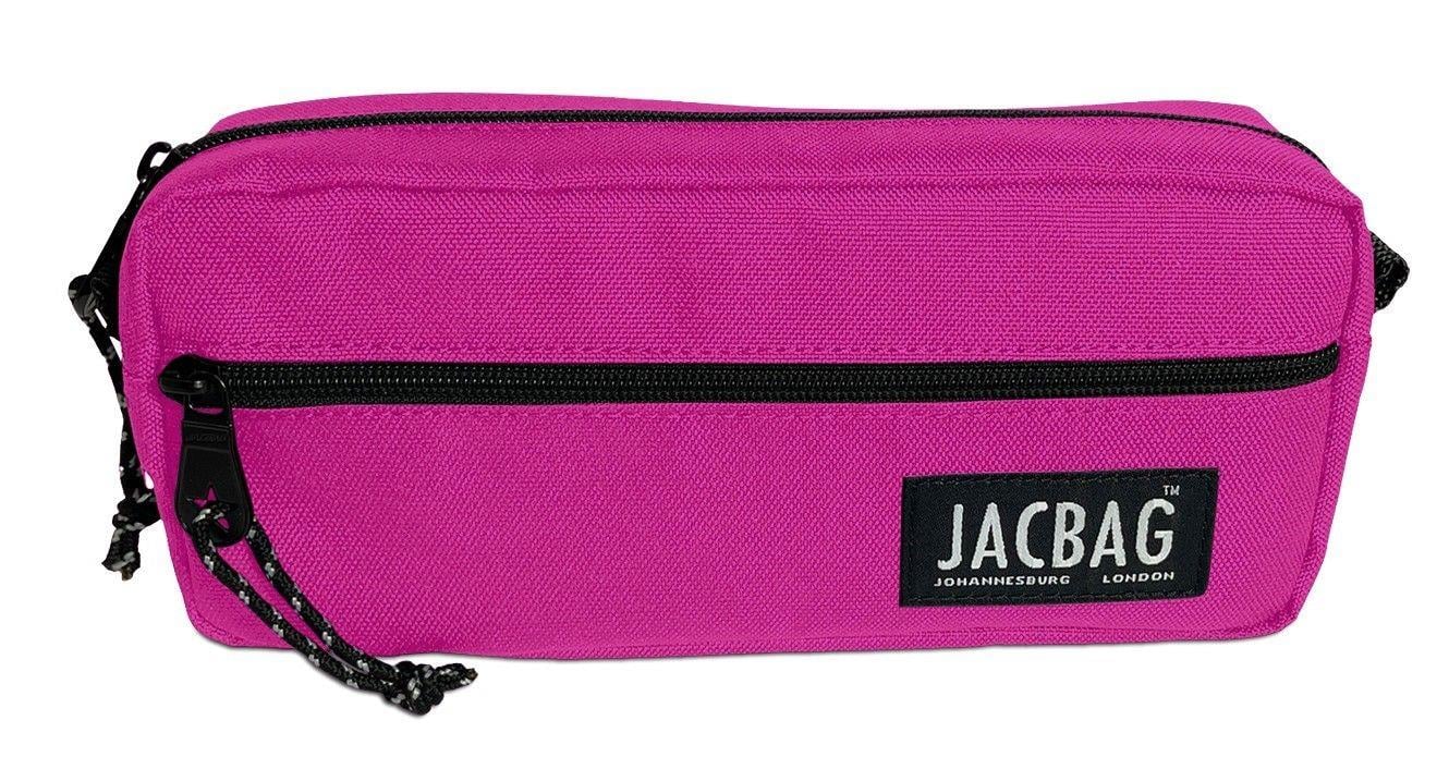 Jacbag Çift Fermuarlı Pembe Kız Çocuk Kalem Kutusu