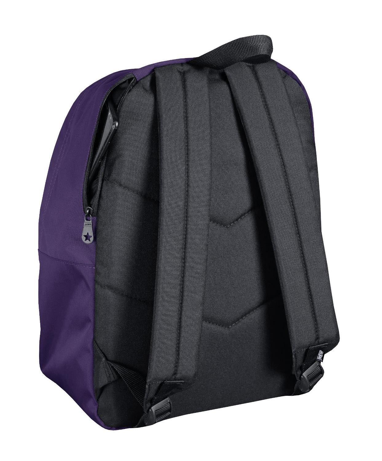 Jacbag Classic İki Bölmeli Mor Okul Günlük Seyahat Sırt Çantası
