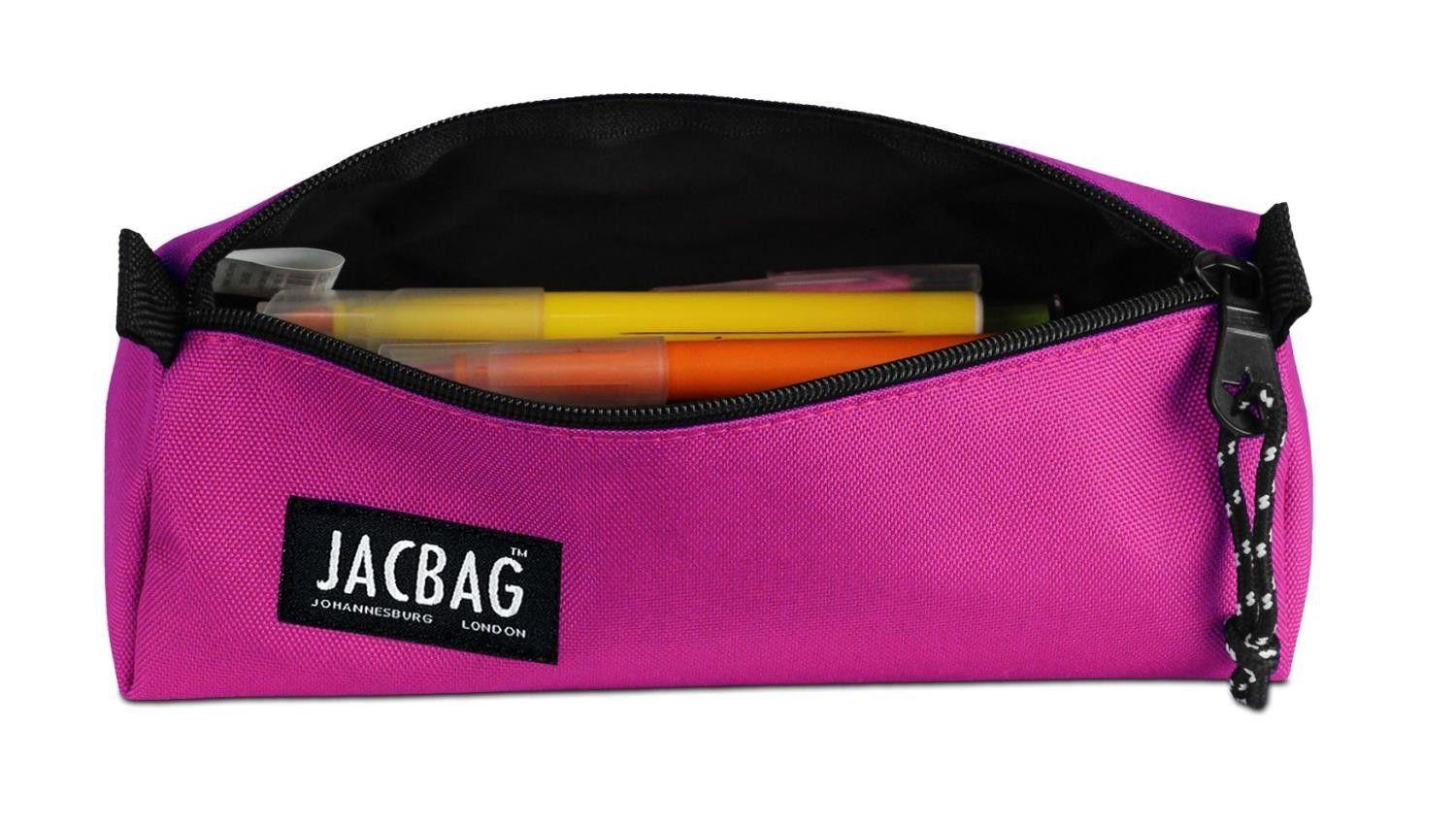 Jacbag Pembe Kız Çocuk Tek Bölmeli Üçgen Okul ve Ofis Kalem Kutusu