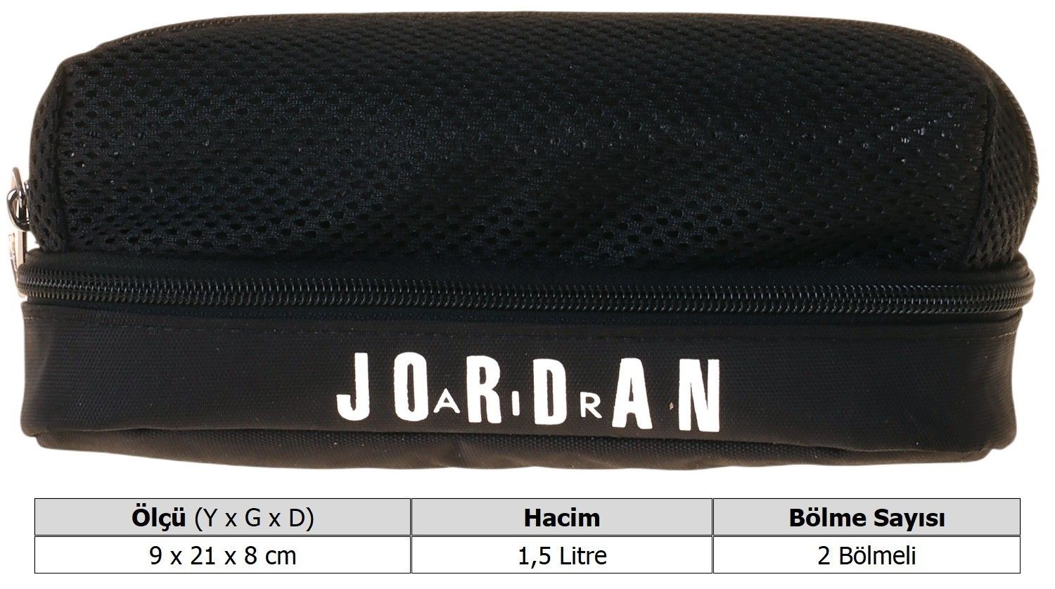 Jordan Air Houston Black Erkek Çocuk Sİyah Üç Gözlü Kalemlik/Kalem Çantası - Q3175