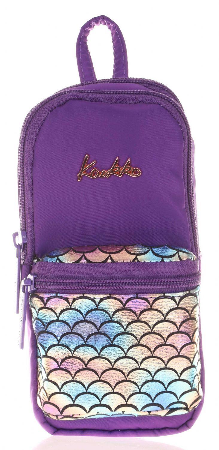Kaukko Bright Scale Mor Junior Bag Çanta Şekilli Kalem Çantası - Kız