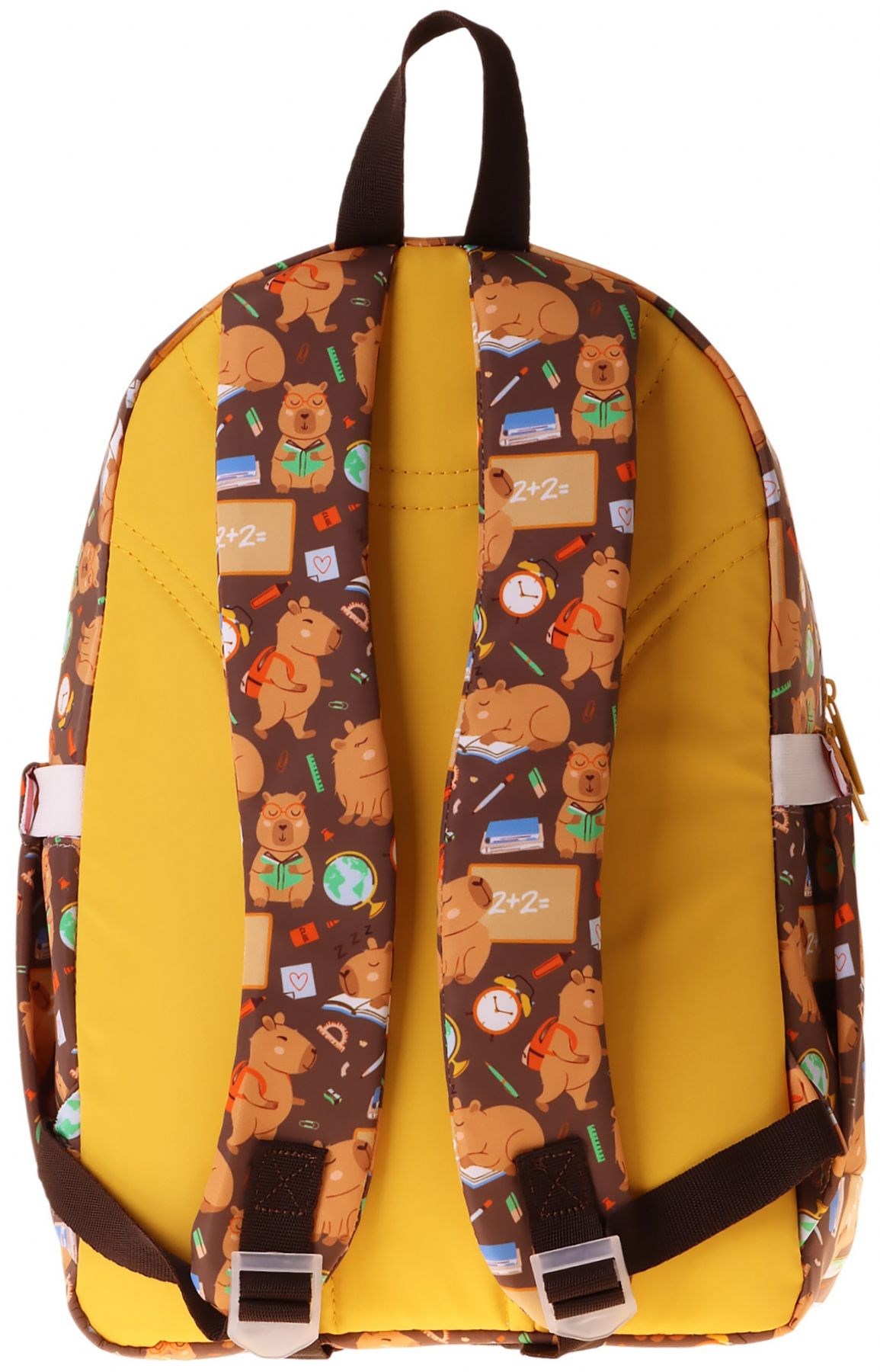 Kaukko Kids Dört Bölmeli Erkek Çocuk Clever Baskılı Kahverengi Okul Sırt Çantası - L5384