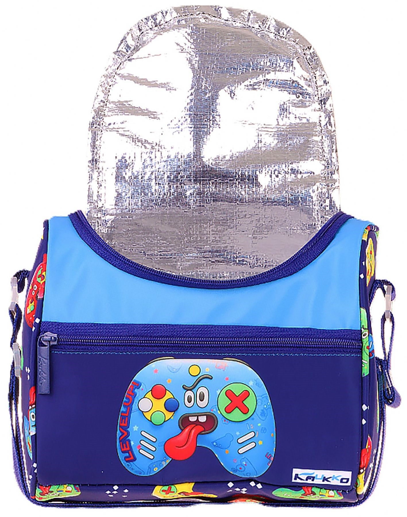 Kaukko Kids Erkek Çocuk Good Game Baskılı Isı Yalıtımlı Okul Beslenme Çantası (Lacivert - Kırmızı) - L5390