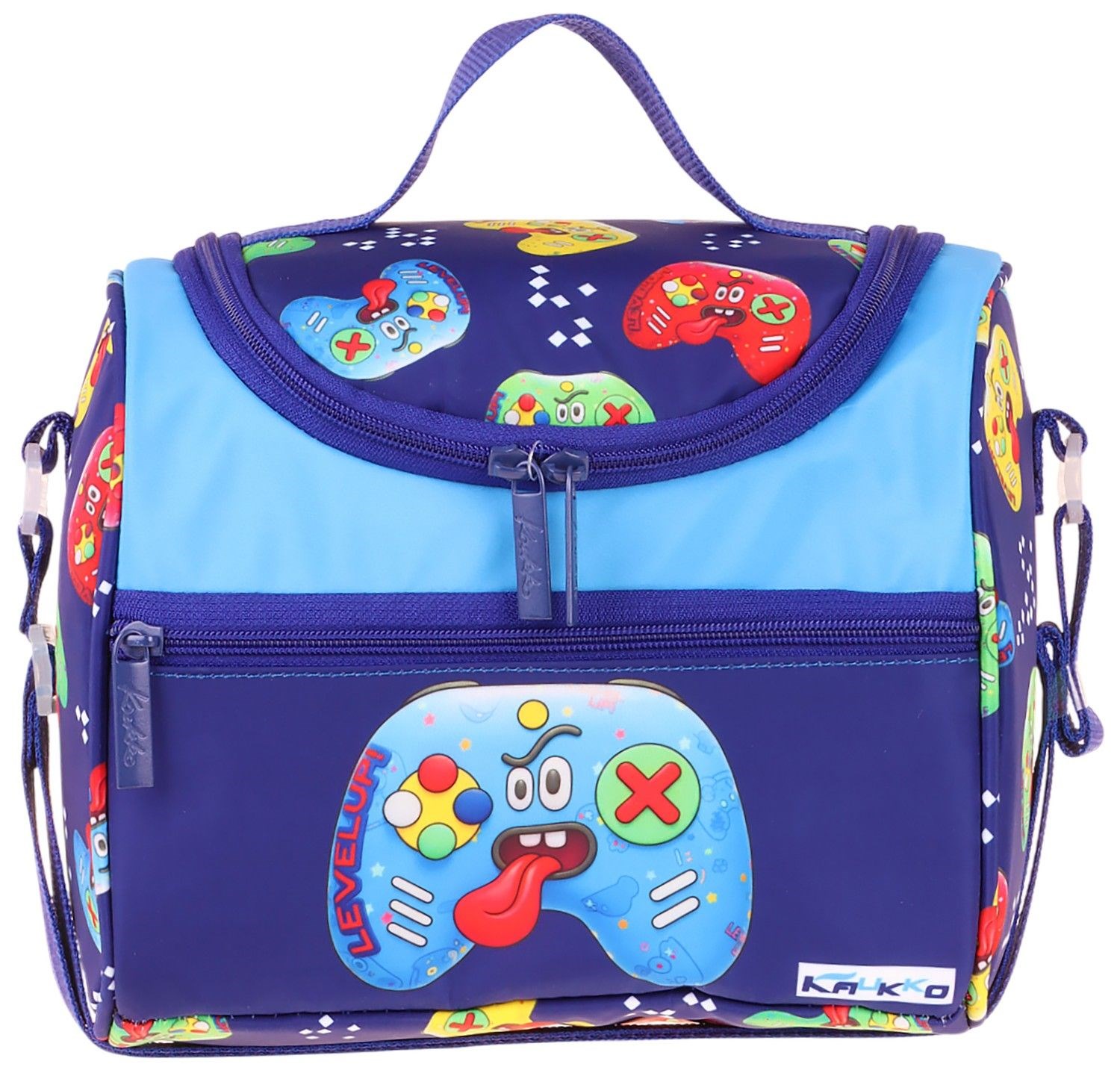 Kaukko Kids Erkek Çocuk Good Game Baskılı Isı Yalıtımlı Okul Beslenme Çantası (Lacivert - Kırmızı) - L5390