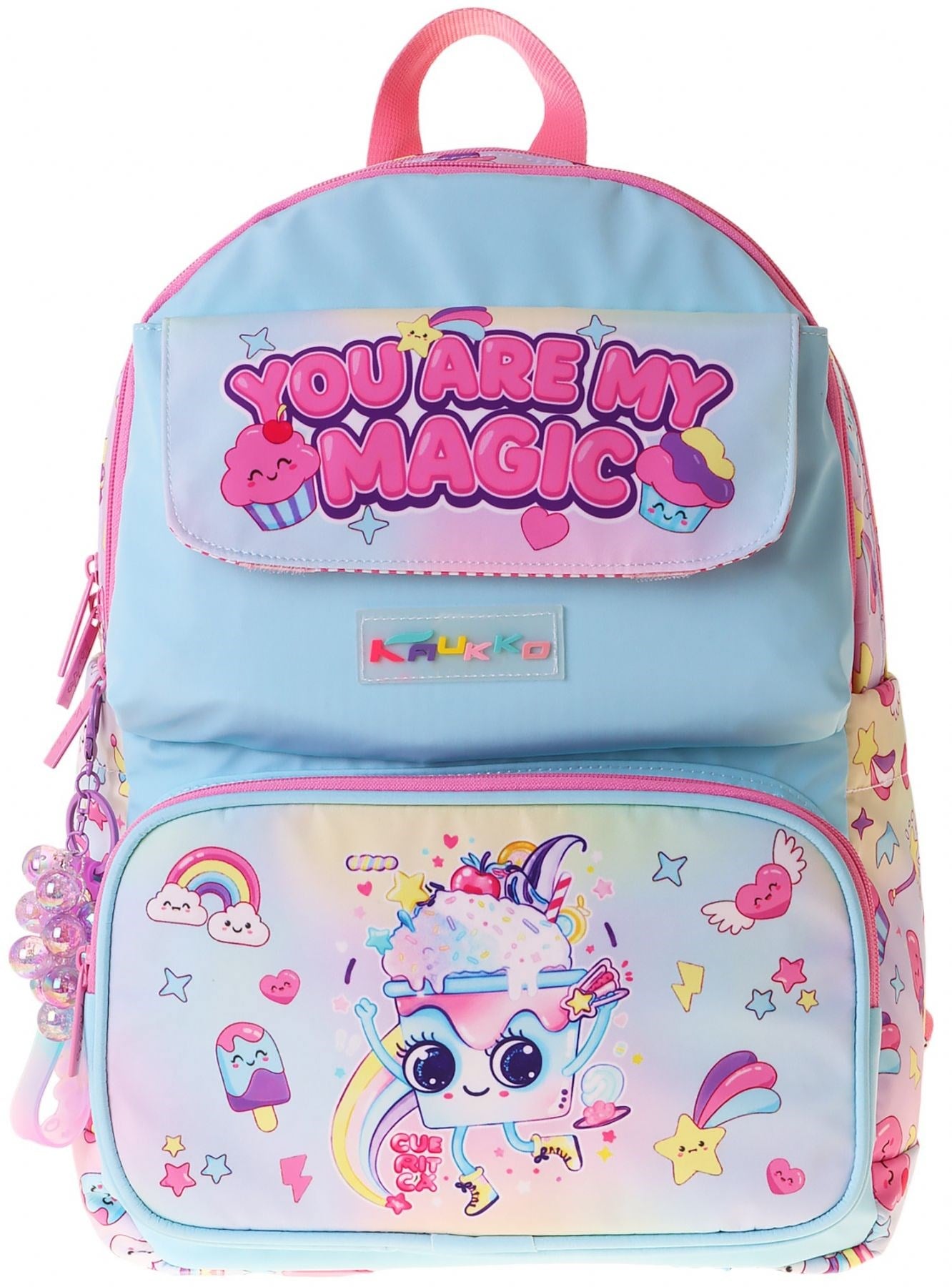 Kaukko Kids Kız Çocuk Sen Benim Sihrimsin Baskılı Okul Çantası - Pembe - Magic - L5283