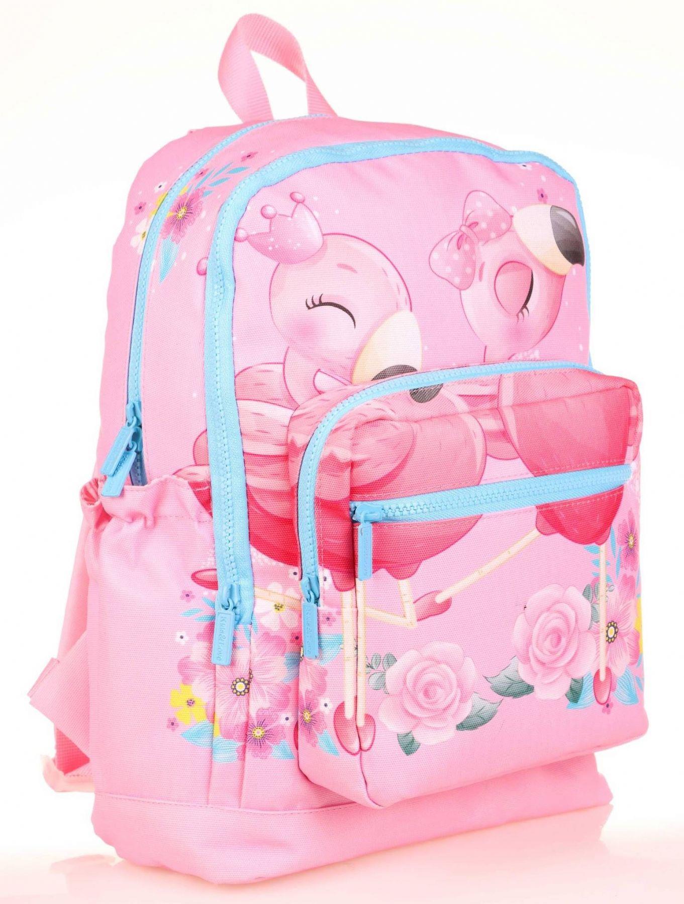 Kaukko Kids Pembe Flamingo Kız Çocuk Okul Sırt Çantası