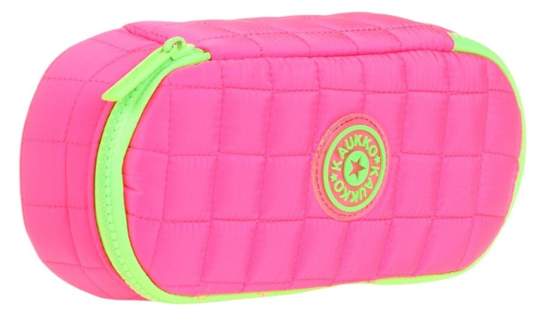 Kaukko Kız Çocuk Pembe Özel Bölmeli Organizer Okul ve Günlük Kalem Çantası - K2622
