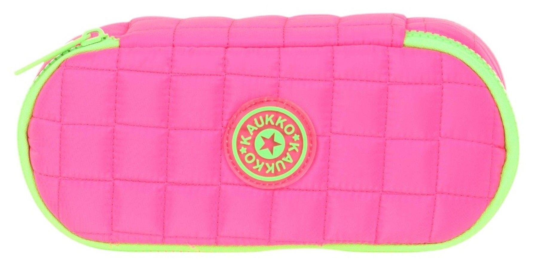 Kaukko Kız Çocuk Pembe Özel Bölmeli Organizer Okul ve Günlük Kalem Çantası - K2622