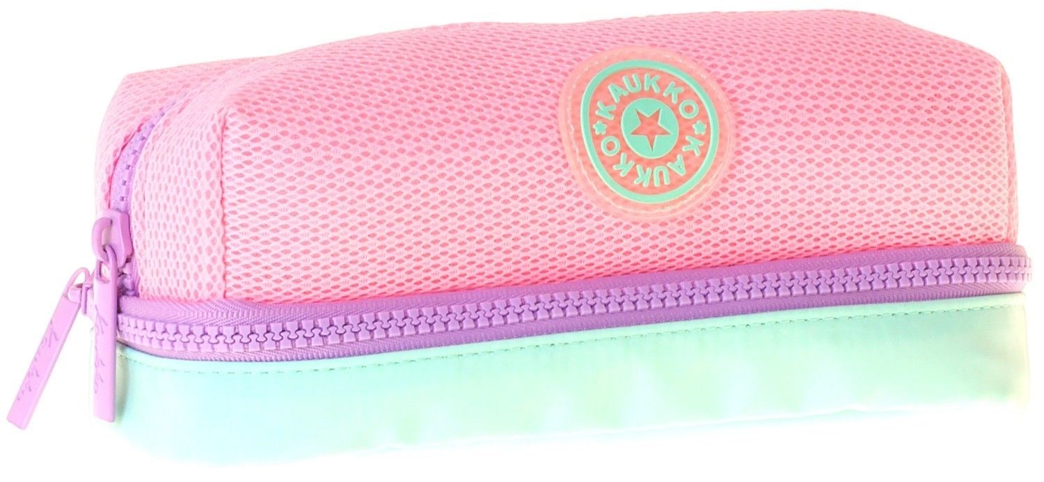 Kaukko Lilac İki Bölmeli Kız Çocuk Lila - Pembe Okul Kalemliği Kalem Kutusu - K1850