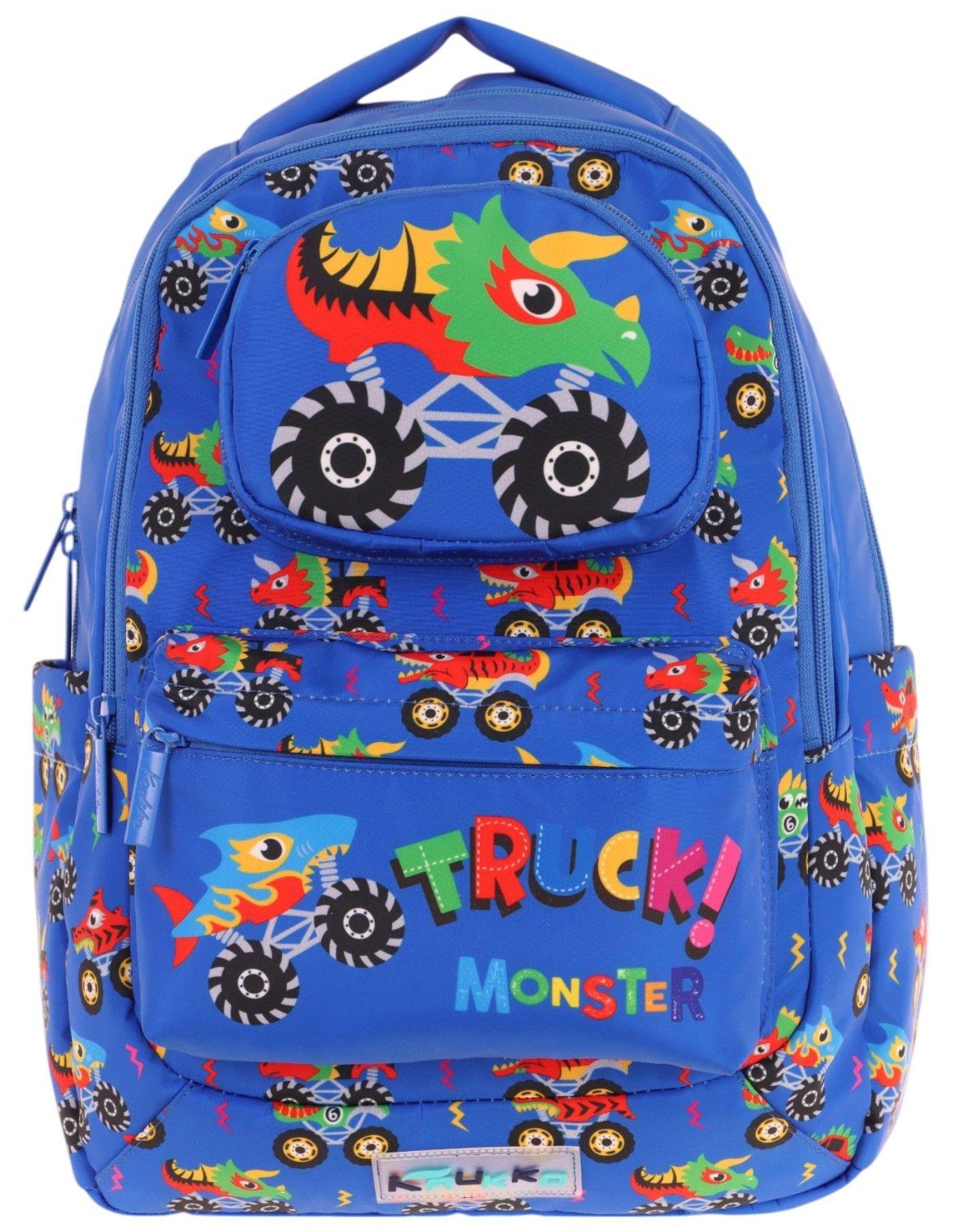 Kaukko Toys Erkek Çocuk 3D Kamyon Şekilli İlkokul ve Günlük Sırt Çantası - Mavi - L5255