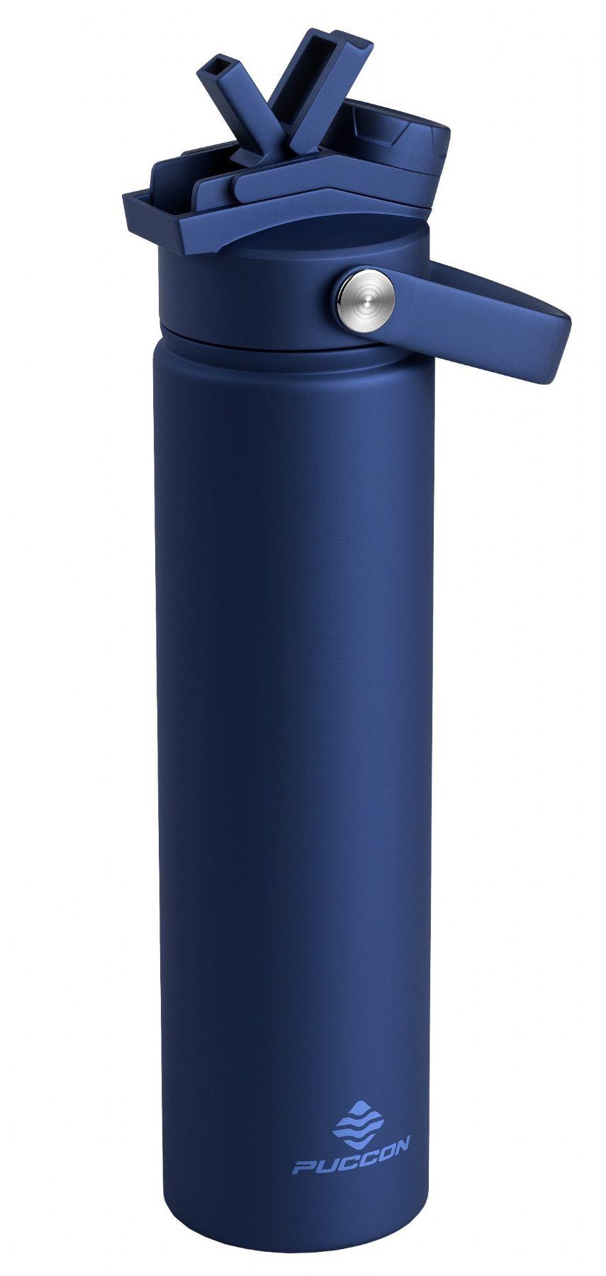 Puccon 750 ml Lacivert Paslanmaz Çelik Termos/Matara/Suluk