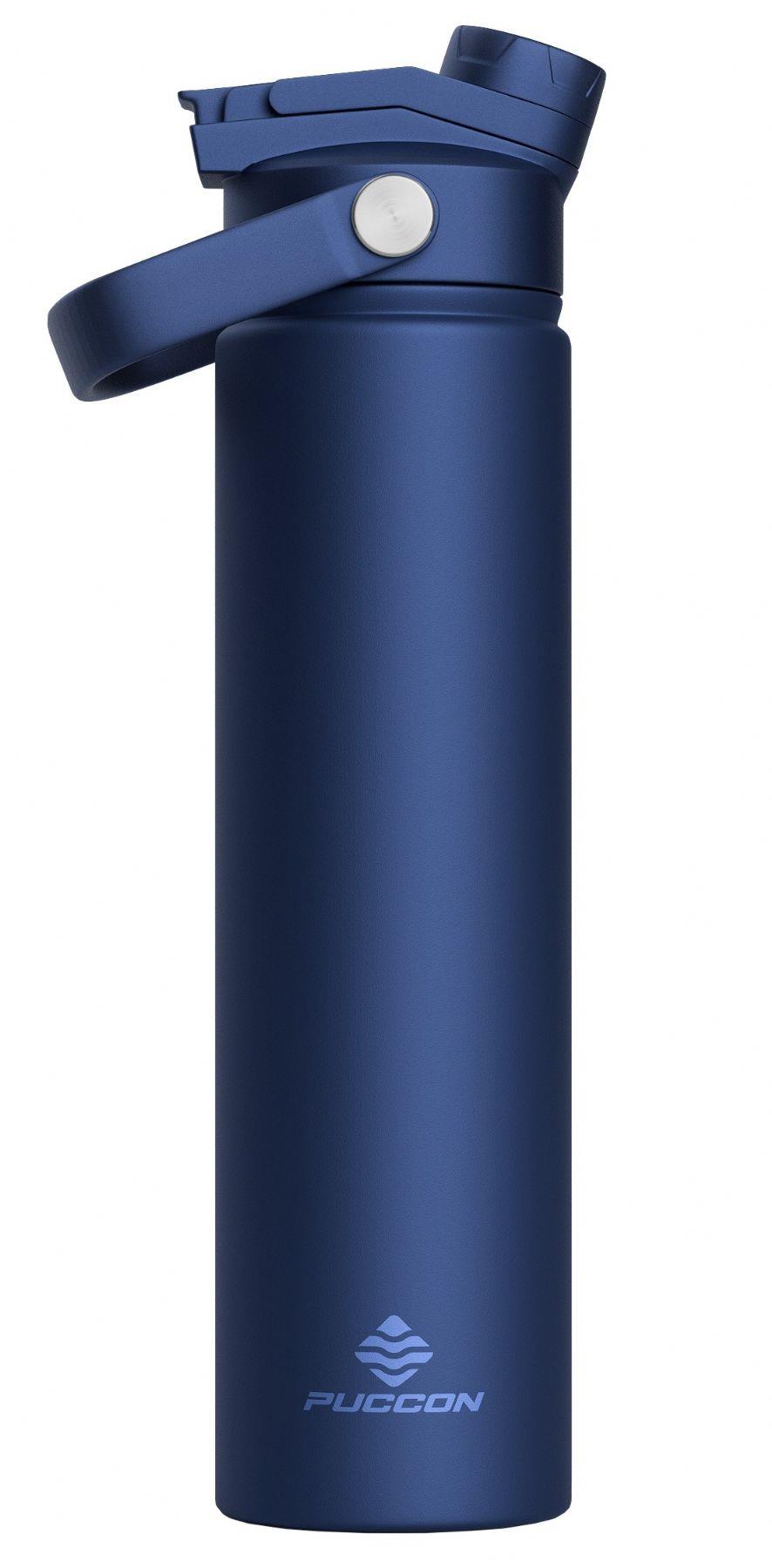 Puccon 750 ml Lacivert Paslanmaz Çelik Termos/Matara/Suluk