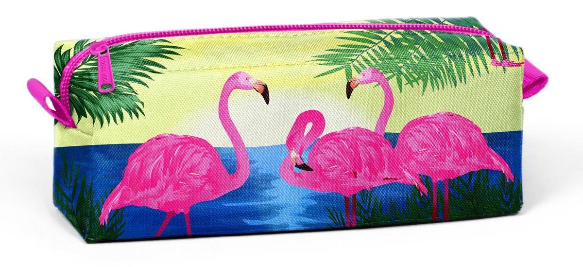 Tek Gözlü Flamingo Desenli Kalem Çantası - Kız