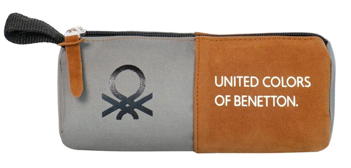 United Colors Of Benetton Erkek Çocuk Üçgen Kalemlik Gri Kahve