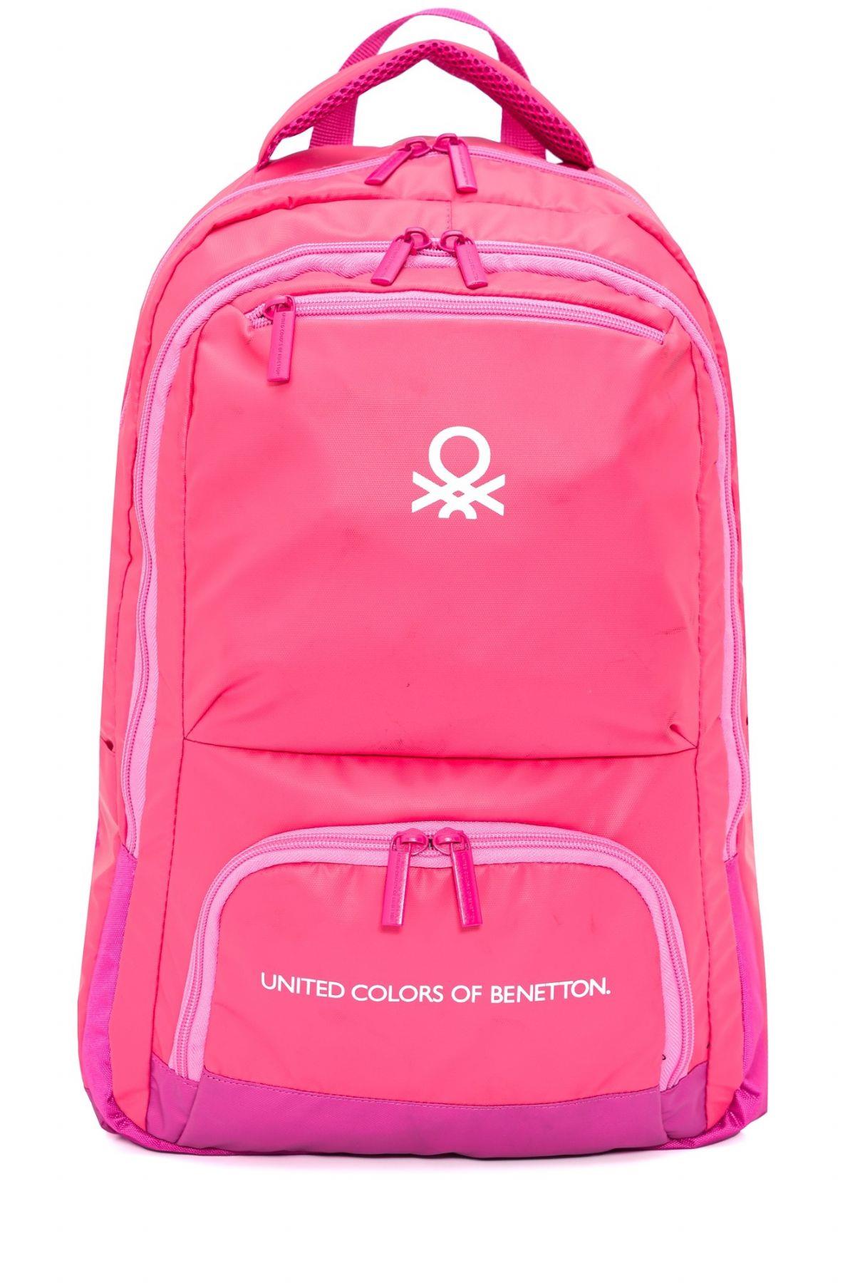 United Colors Of Benetton Kız Çocuk/Kadın Okul, Günlük ve Seyahat Sırt Çantası - Açık Pembe - 20879
