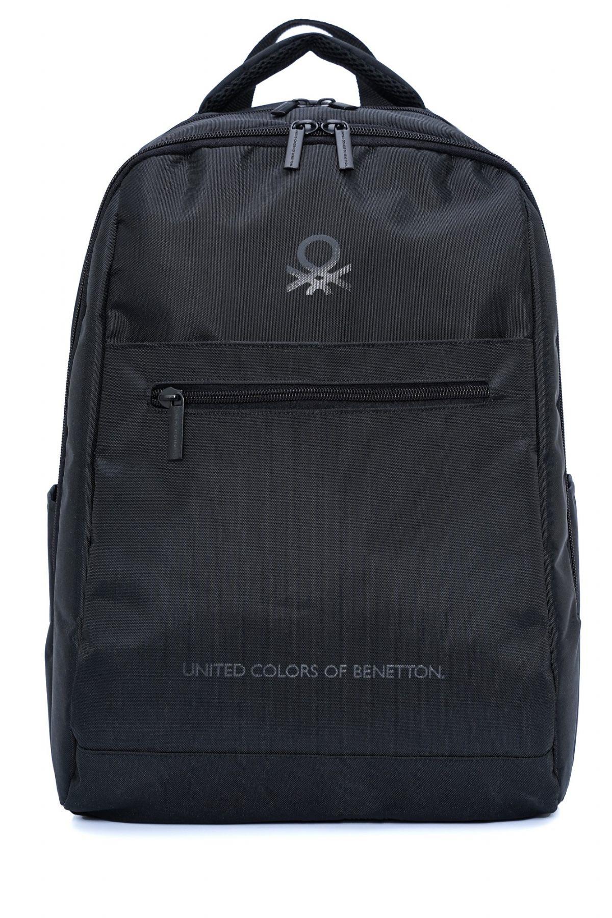 United Colors Of Benetton Unisex Çocuk/Yetişkin Okul Günlük ve Seyahat Sırt Çantası - Siyah - 20961