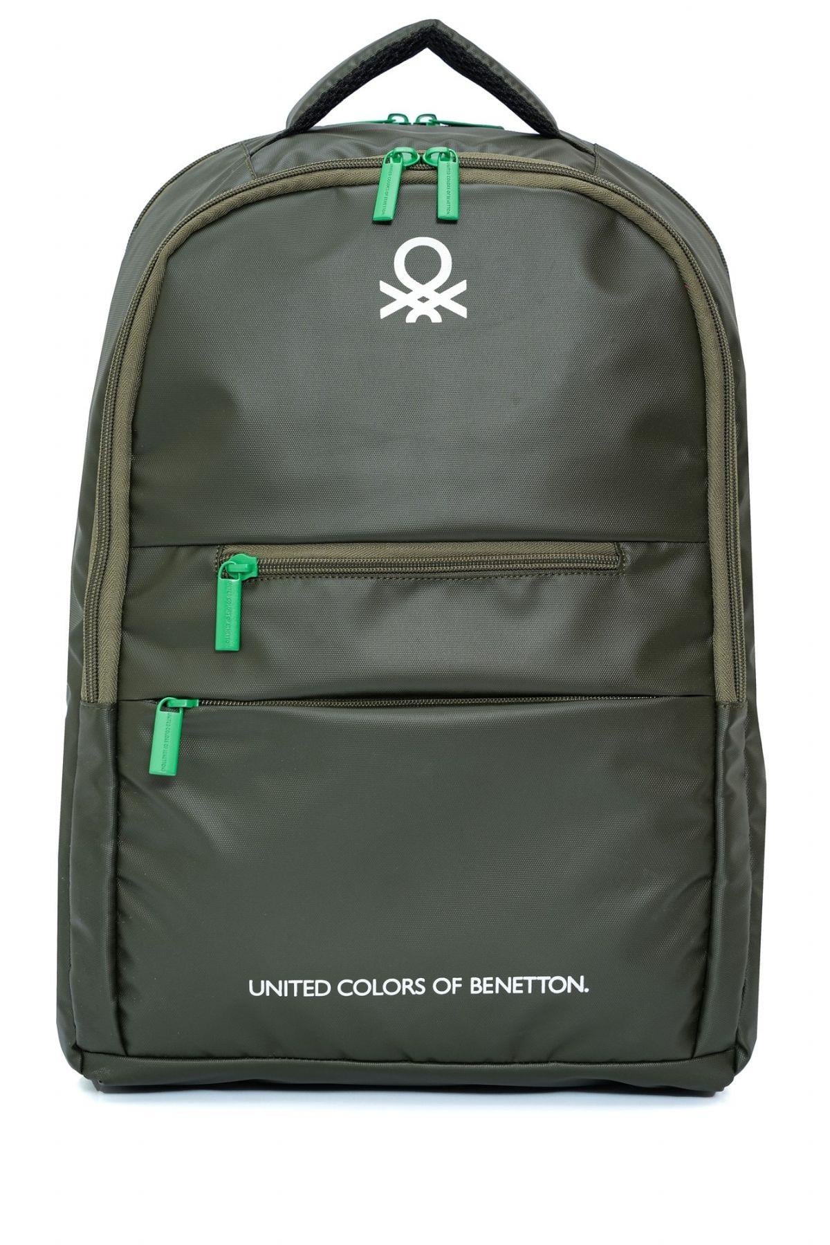 United Colors Of Benetton Unisex Okul, Günlük ve Seyahat Sırt Çantası - Haki - 20831