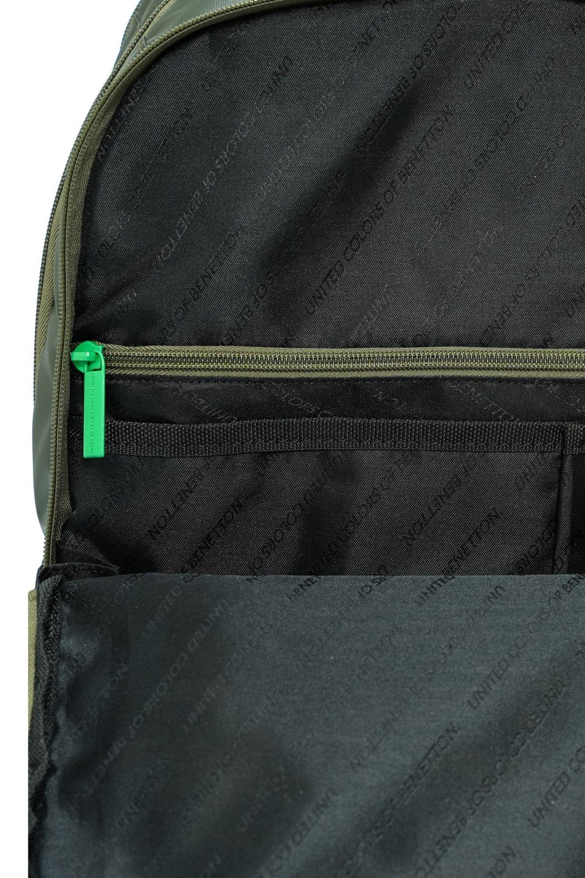United Colors Of Benetton Unisex Okul, Günlük ve Seyahat Sırt Çantası - Haki - 20830