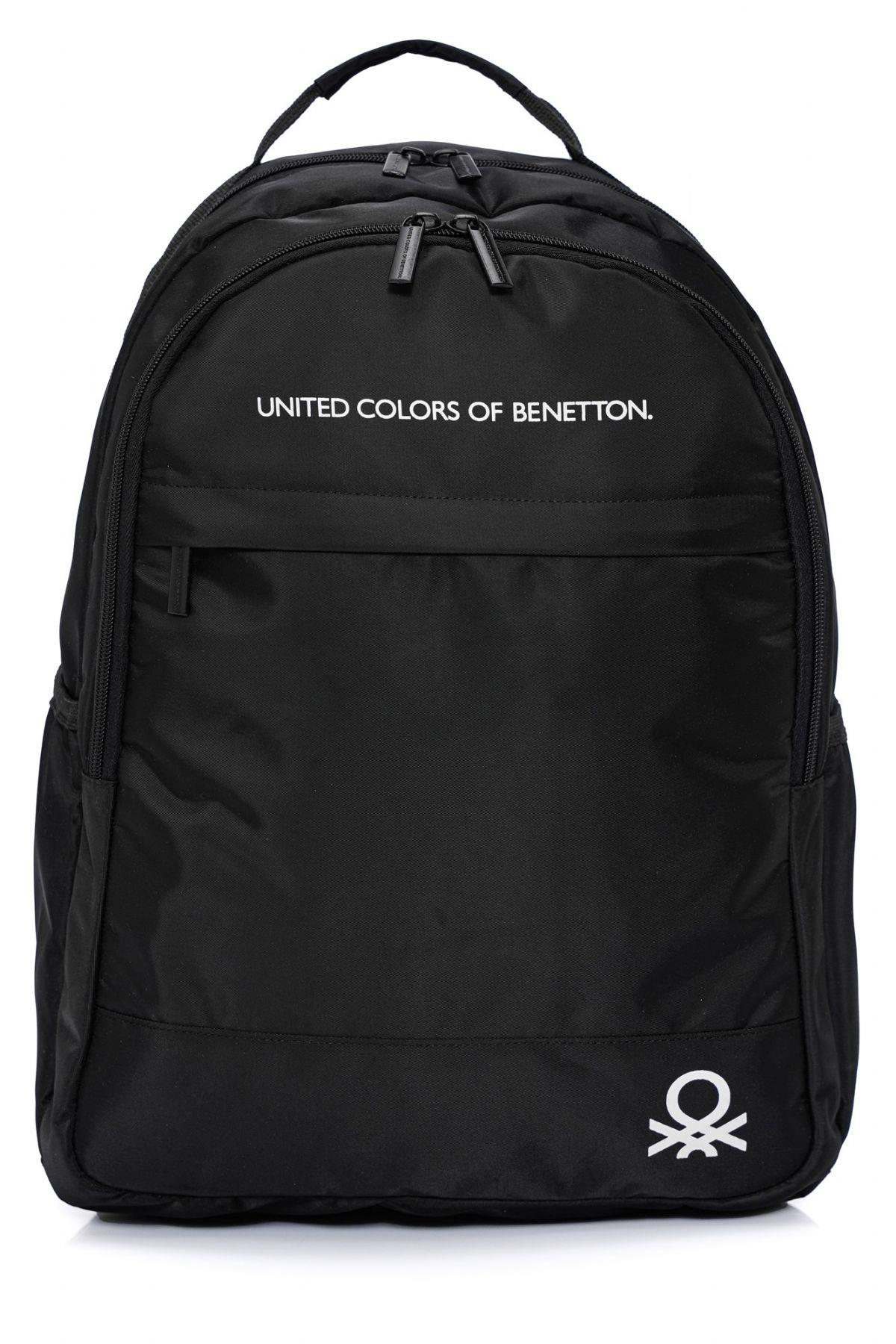 United Colors Of Benetton Unisex Okul, Günlük ve Seyahat Sırt Çantası - Siyah - 20823