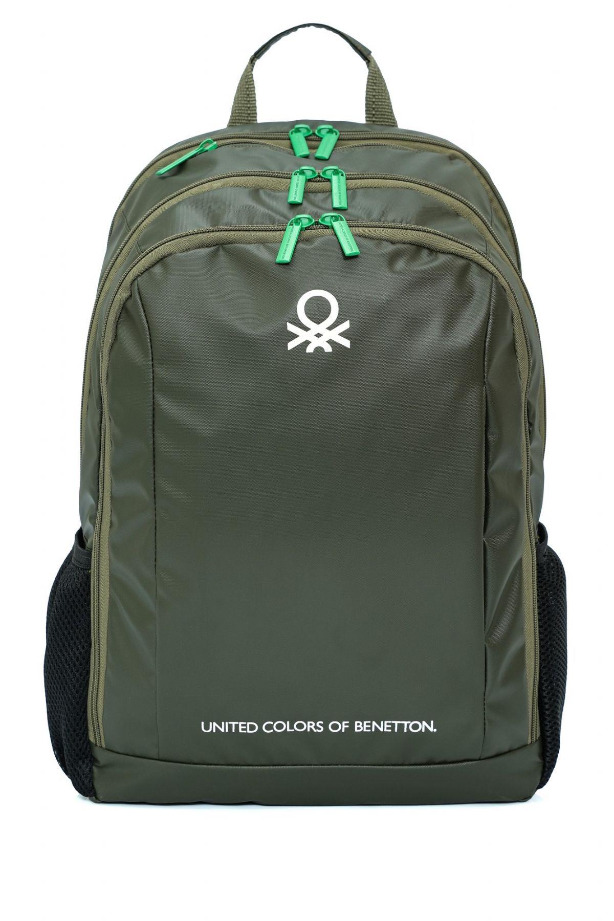 United Colors Of Benetton Unisex Okul, Günlük ve Seyahat Sırt Çantası - Haki - 20830