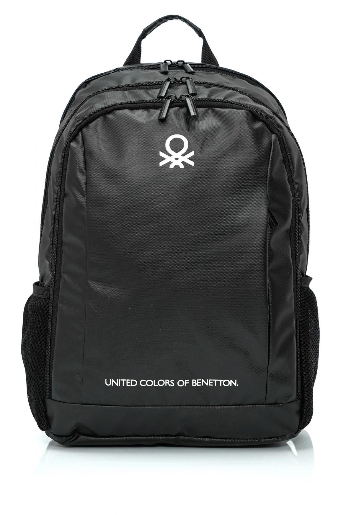 United Colors Of Benetton Unisex Okul, Günlük ve Seyahat Sırt Çantası - Siyah - 20842