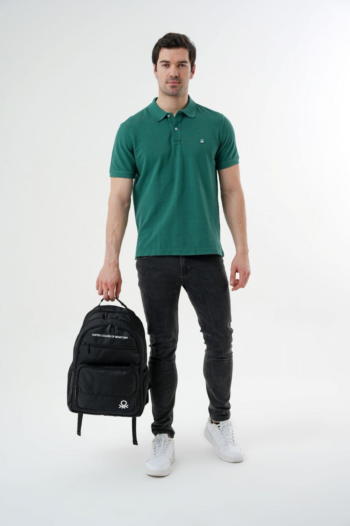 United Colors Of Benetton Unisex Okul Günlük ve Seyahat Sırt Çantası - Siyah - 20822