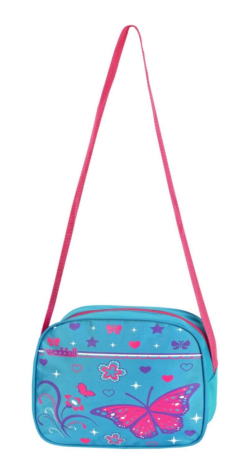 Waddell Çanta Mavi/Pembe Kelebek İlkokul Çantası - Waddell Bag Okul Sırt Çantası - Kız Çocuk