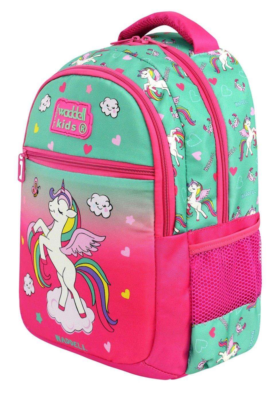 Waddell Unicorn Desenli İlkokul Sırt Çantası Ve Beslenme Çantası - Kız Çocuk