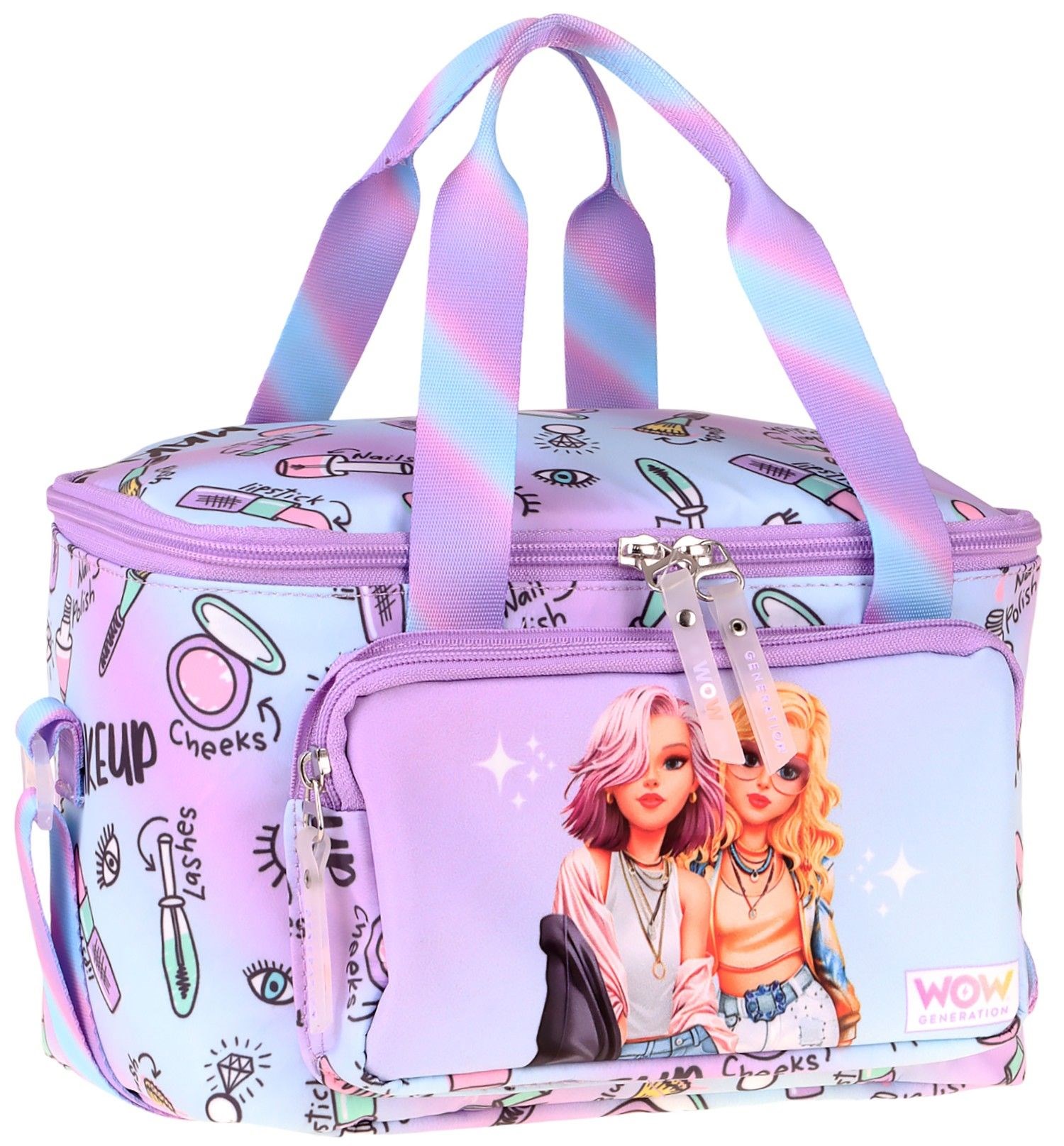 Wow Generation İki Bölmeli Thermo Okul Beslenme Çantası - Friends Baskılı Pembe Renk (Kız Çocuk) - W6055