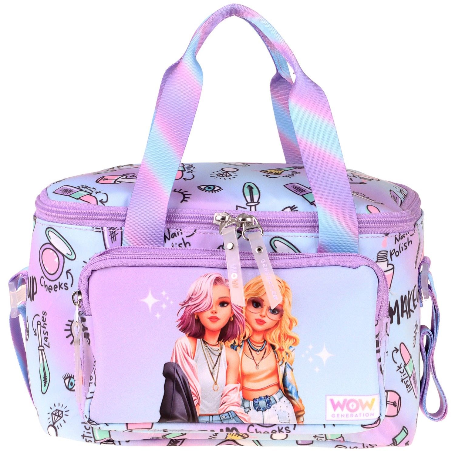 Wow Generation İki Bölmeli Thermo Okul Beslenme Çantası - Friends Baskılı Pembe Renk (Kız Çocuk) - W6055