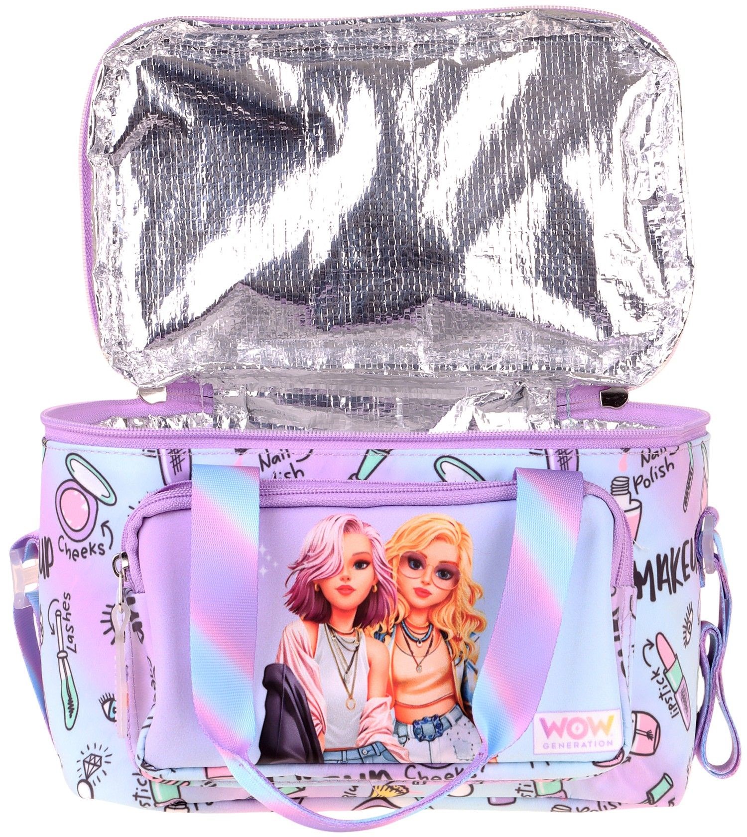 Wow Generation İki Bölmeli Thermo Okul Beslenme Çantası - Friends Baskılı Pembe Renk (Kız Çocuk) - W6055