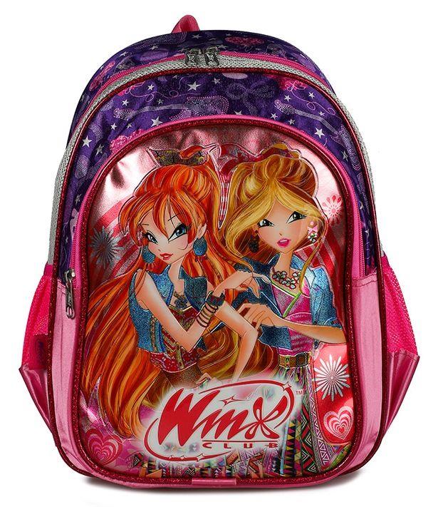 Yaygan Winx Club Pembe/Mor Okul Çantası