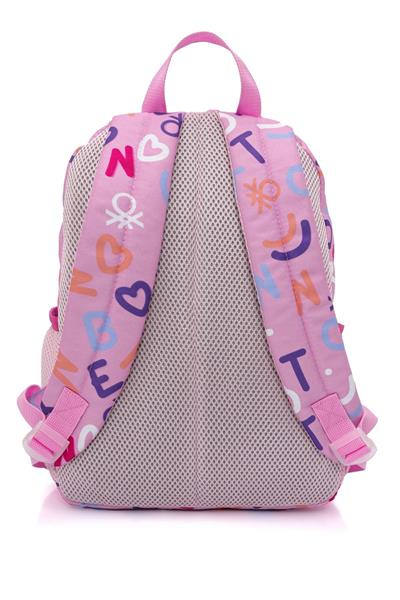 Benetton Kız Çocuk Pembe Üçlü İlkokul Çanta Seti 21027