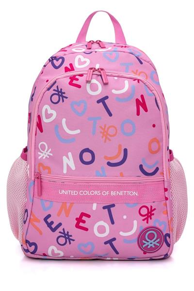 Benetton Kız Çocuk Pembe Üçlü İlkokul Çanta Seti 21027