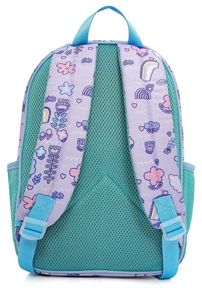 Benetton Turkuaz Mor Tavşan Baskılı Kız Çocuk Okul Çanta Seti 21033