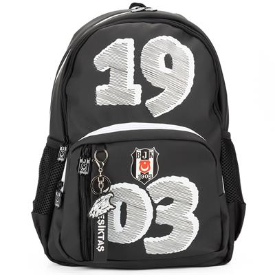 Beşiktaş 1903 Baskılı Erkek Çocuk Okul Çantası - Dört Bölmeli - 25343